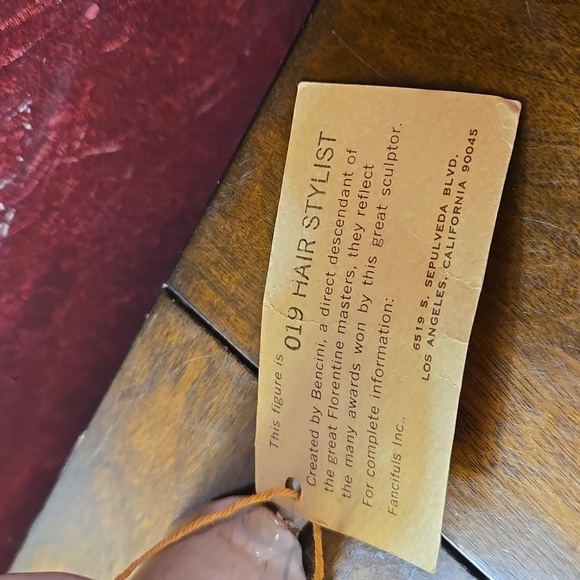 RARE - VTG 1970s Dino Bencini 014 Hair Stylist Pottery Sculpture - Made in Italy - Picture 3 of 10